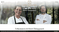 Desktop Screenshot of hotelthinggaard.dk